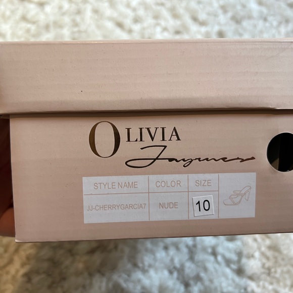 Never worn nude strap heels size 10 - Picture 4 of 5